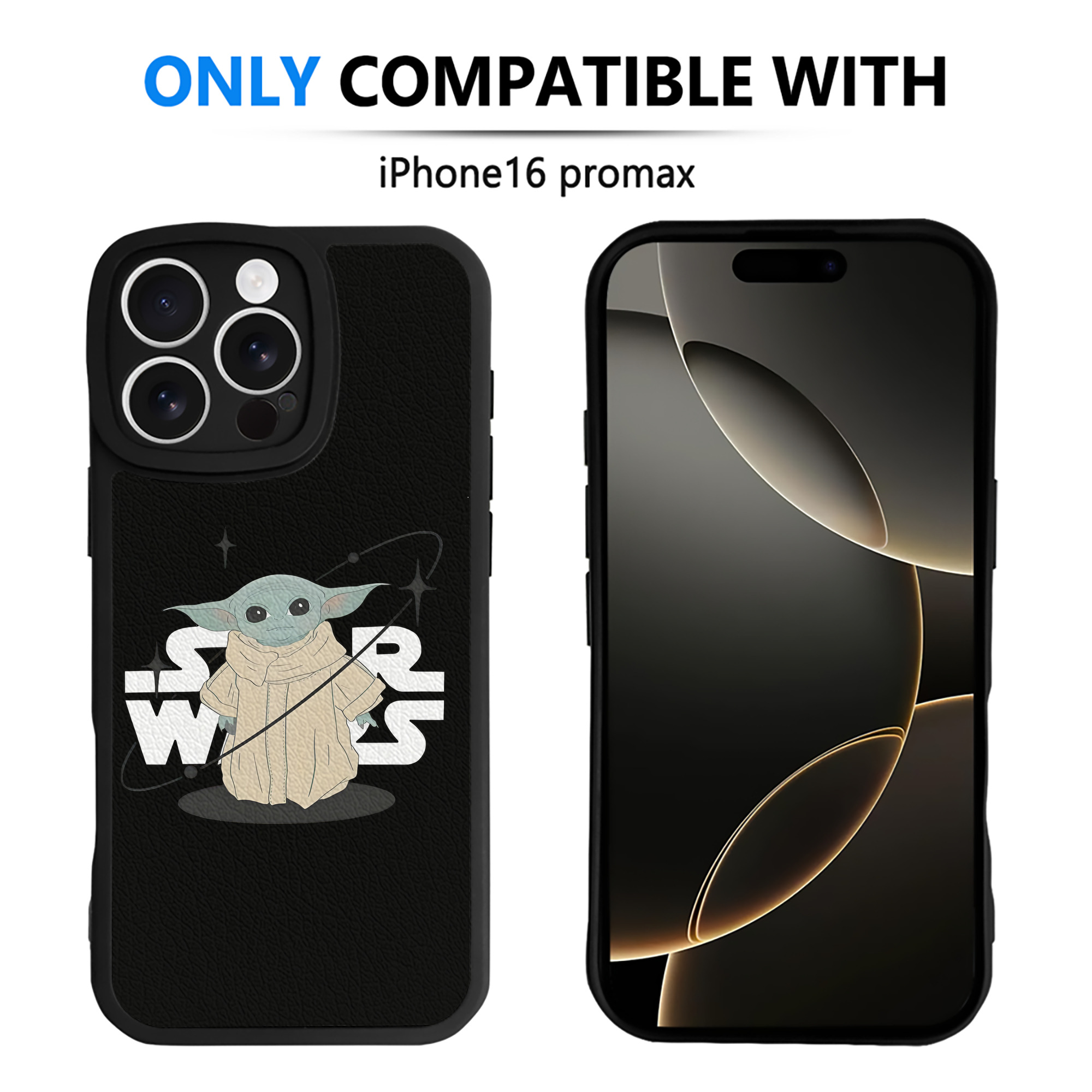 （画像用） スター・ウォーズ Star Wars 【iPhone 16シリーズ対応】シリコンスマホケース（レザー調） 材質：シリコン